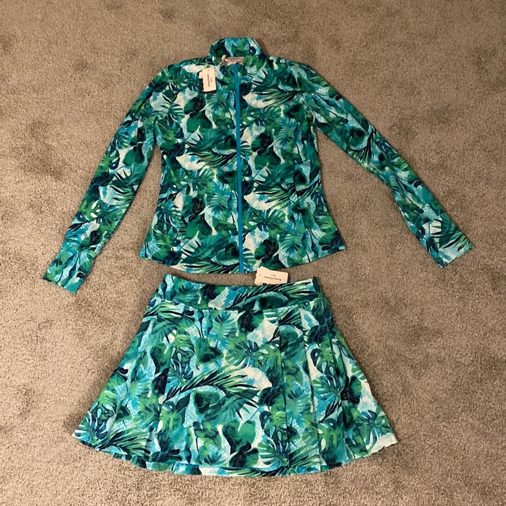 Tommy Bahama Golf zipper jacket and skort size S women